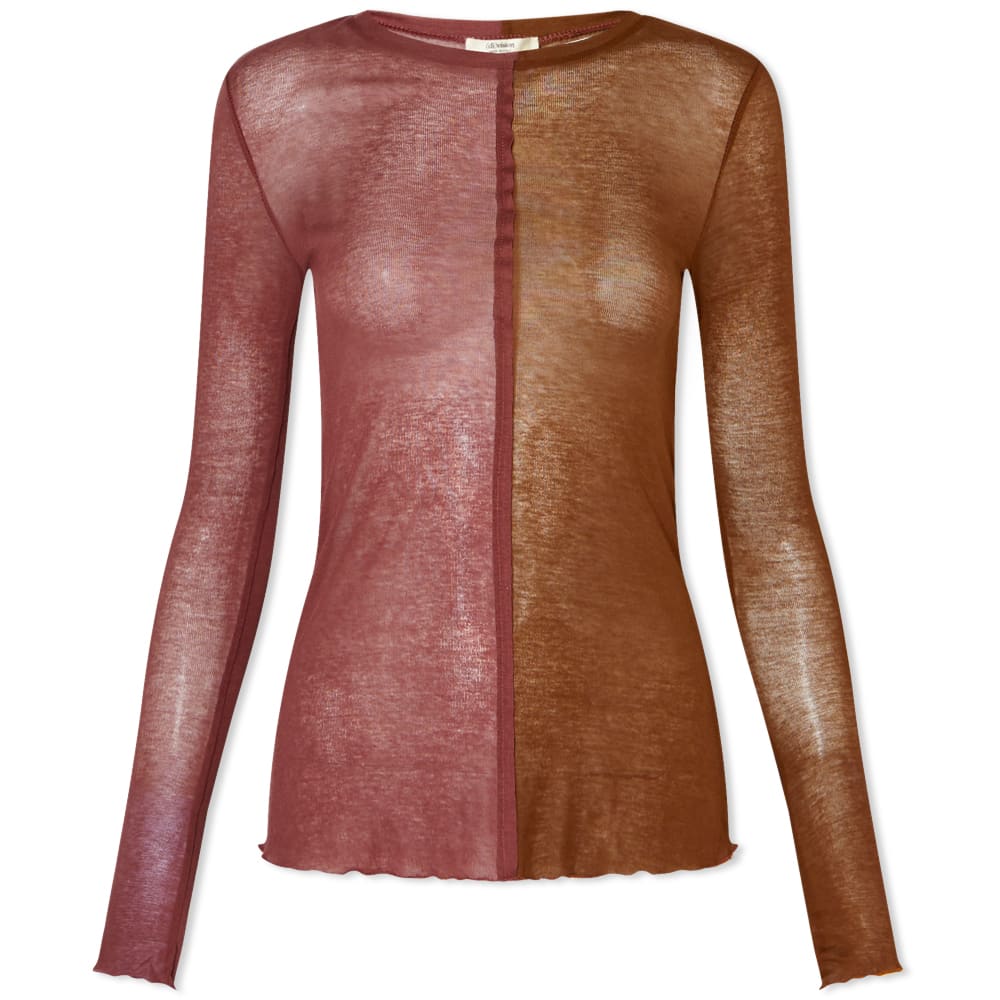 T-shirt (di)vision Paragon Split Top Brun | DVN-014AW22-MBR, 0