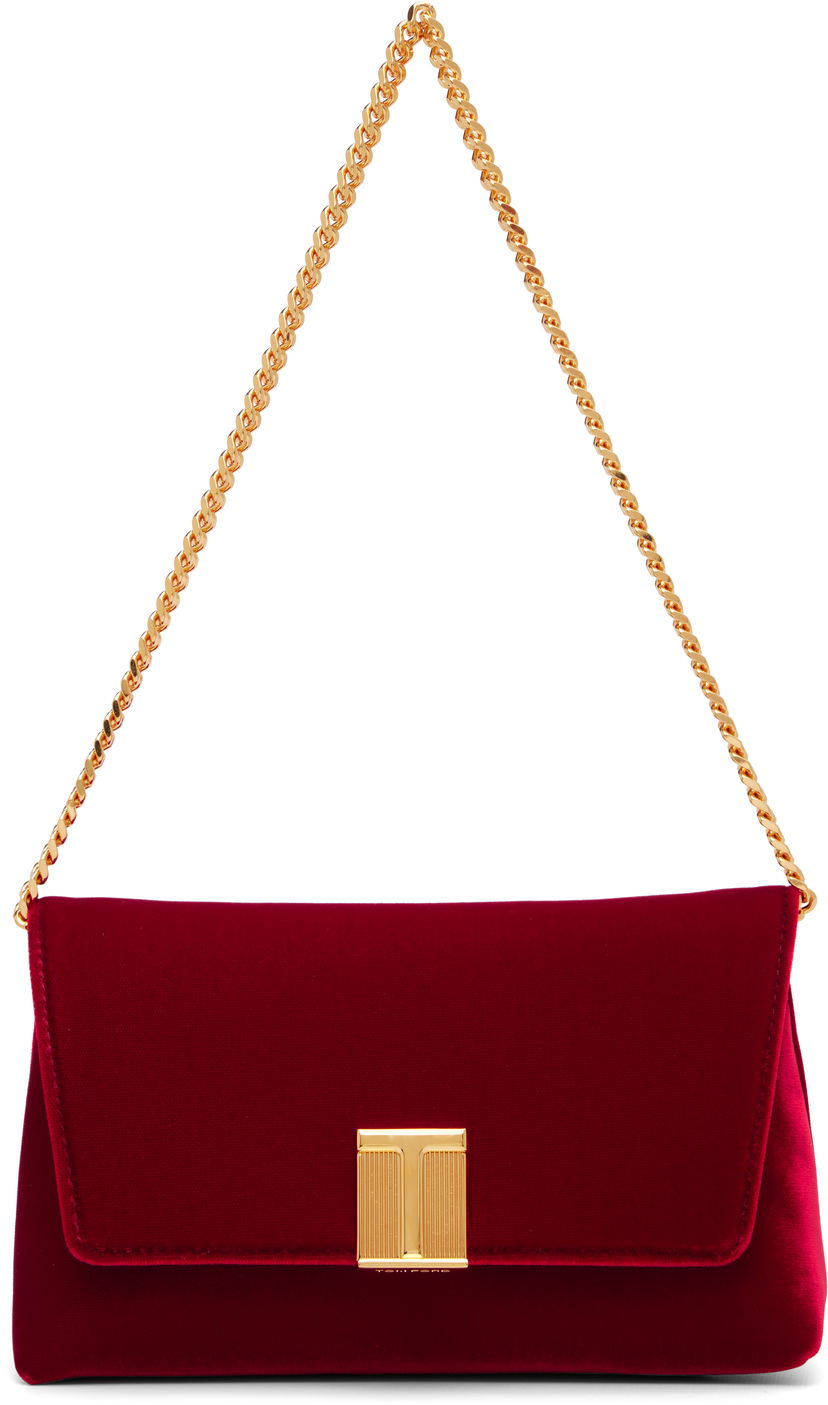 Håndtaske Tom Ford TOM FORD Velvet Mini Bag Rød | L1886-TVE001X