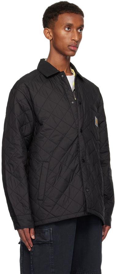 Puffer jakke Carhartt WIP Quilted Shirt Jacket Sort | I034363, 1