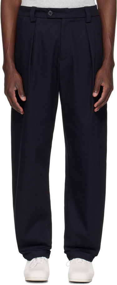 Bukser A.P.C. A.P.C. Renato Pleated Trousers Mørkeblå | COFCO-H08428, 0