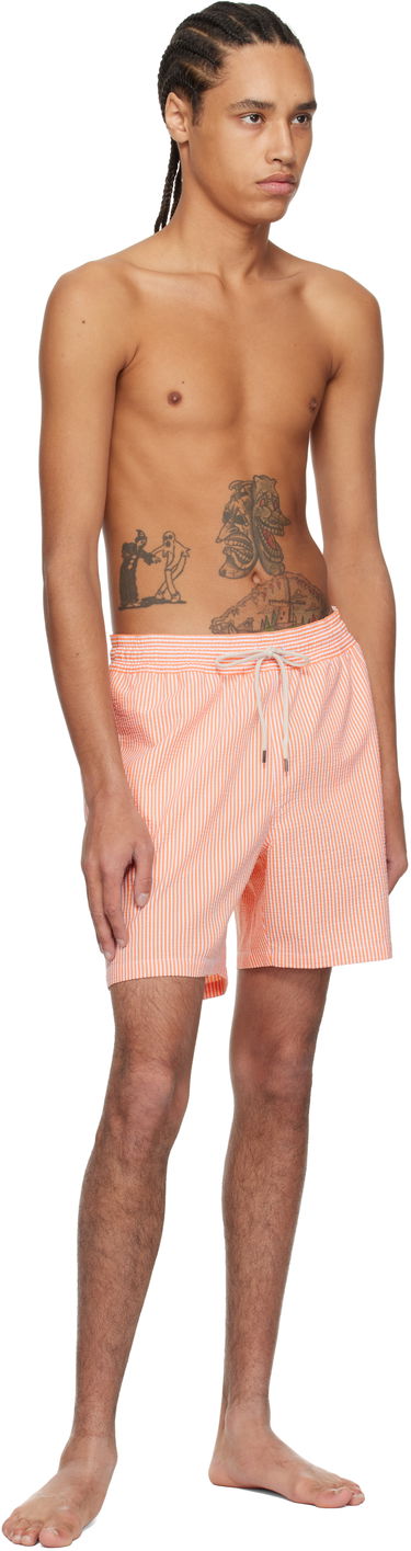Badetøj Polo by Ralph Lauren Ralph Lauren Traveler Striped Swim Shorts Orange | 710957784006, 3