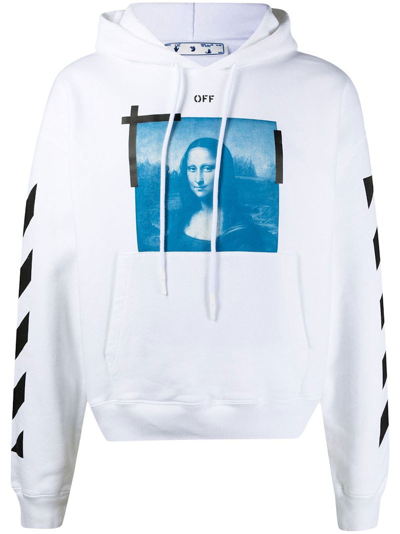 Sweatshirt Off-White Mona Lisa Hoodie Hvid | OMBB037R21FLE0010110
