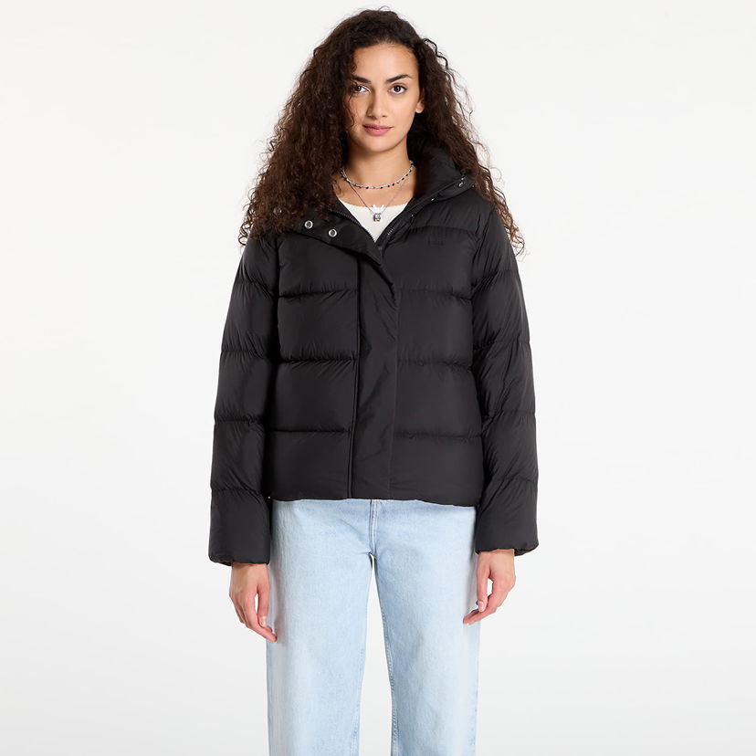 Puffer jakke Tommy Hilfiger Tommy Hilfiger Down Hooded Puffer Jacket Sort | WW0WW45739 BDS