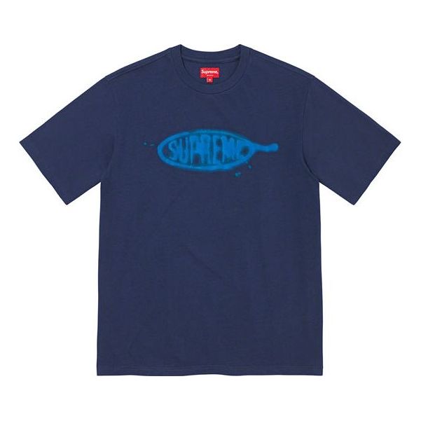 T-shirt Supreme Supreme Ink Blot T-Shirt Mørkeblå | SUP-SS22-174, 0