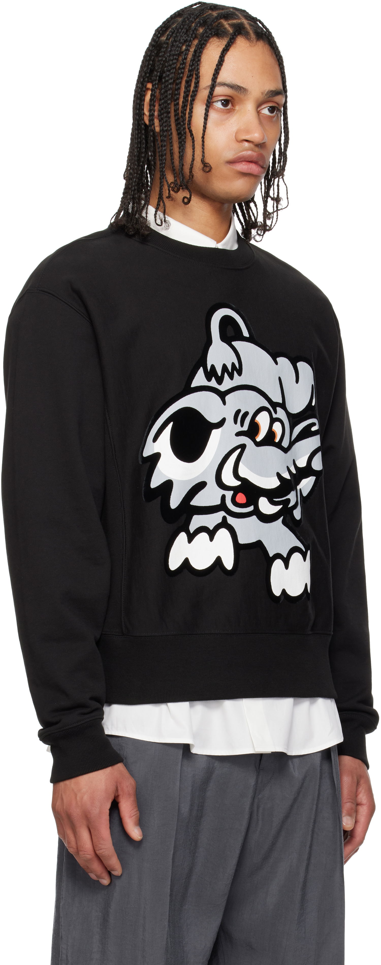 Sweater KENZO Kenzo Paris VERDY Edition Cotton Sweatshirt Sort | FF55SW2684MC, 1