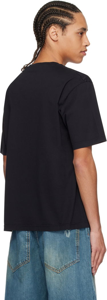 T-shirt Palm Angels Palm Angels Burning Oasi Graphic T-Shirt Sort | PMAA089S25JER0021084, 2