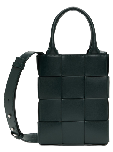 Mulepose Bottega Veneta Mini Cassette Tote Bag Grøn | 758055 VB1K0