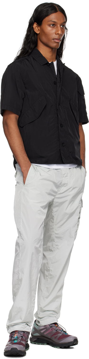 Skjorte C.P. Company C.P. Company Chrome-R Short Sleeve Shirt Sort | 18CMOS035A-005904G, 4