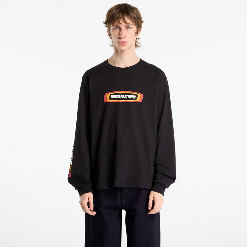 T-shirt Horsefeathers Raceway Long Sleeve T-Shirt Sort | SM1393B