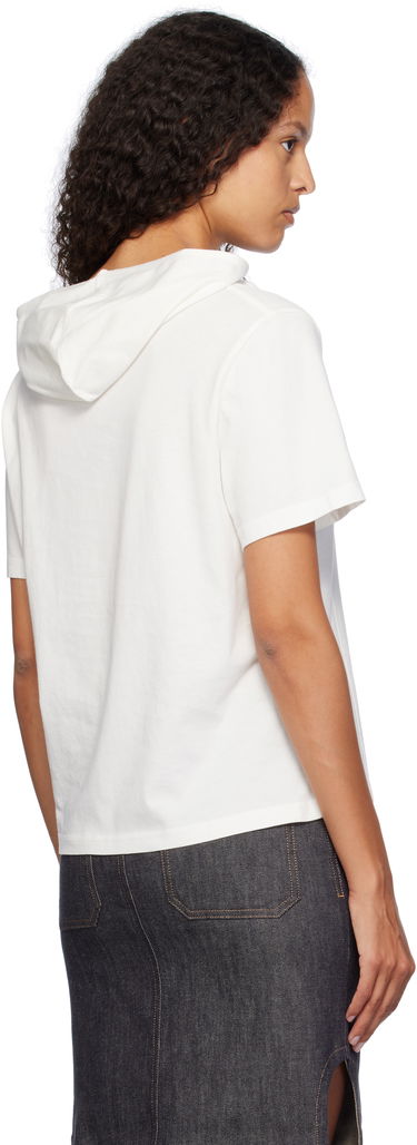 T-shirt Courrèges Short Sleeve Cropped T-Shirt Hvid | 424JTS159JS0175, 2