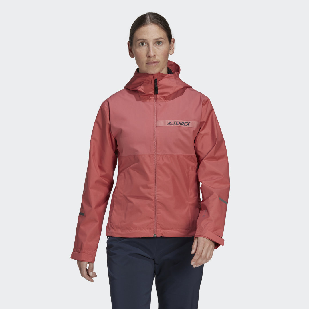 Vindjakke adidas Performance Terrex Multi RAIN.RDY 2-Layer Rød | HF0827, 1