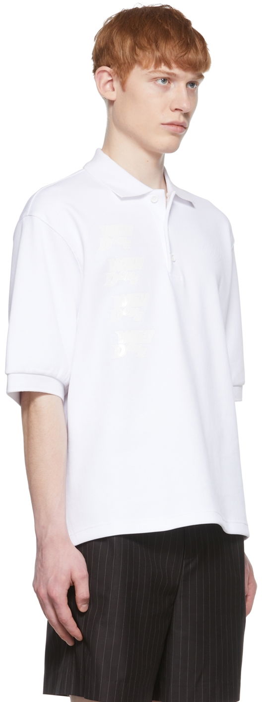 Polo skjorte We11done We11done Cotton Polo Shirt Hvid | WD-TT1-22-537-U-WH, 1