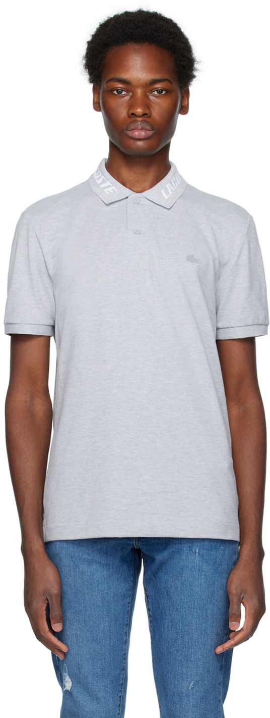 Polo skjorte Lacoste Branded Polo Tee Grå | PH9642_CCA, 0