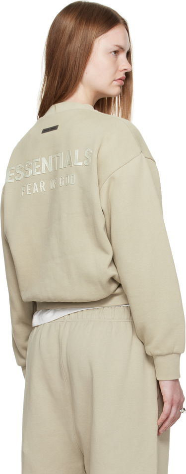 Sweatshirt Fear of God Fear of God ESSENTIALS Classic Fit Crewneck Sweatshirt Beige | 192SP255556FW, 2