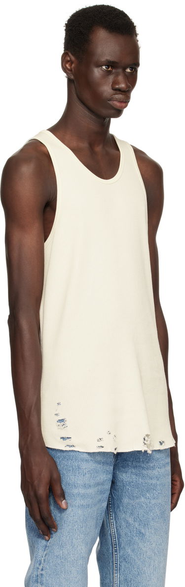 Tanktop John Elliott John Elliott Folsom Thermal Tank Top Hvid | A066M66905A, 1