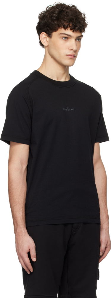 T-shirt Stone Island Stone Island Organic Cotton Jersey T-Shirt Sort | K1S15 2100020 S0080, 1
