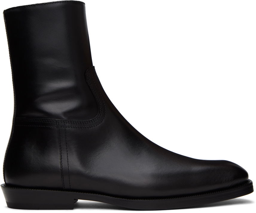 Tøj Dries Van Noten Dries Van Noten Leather Boots Sort | MS232-733-105, 0