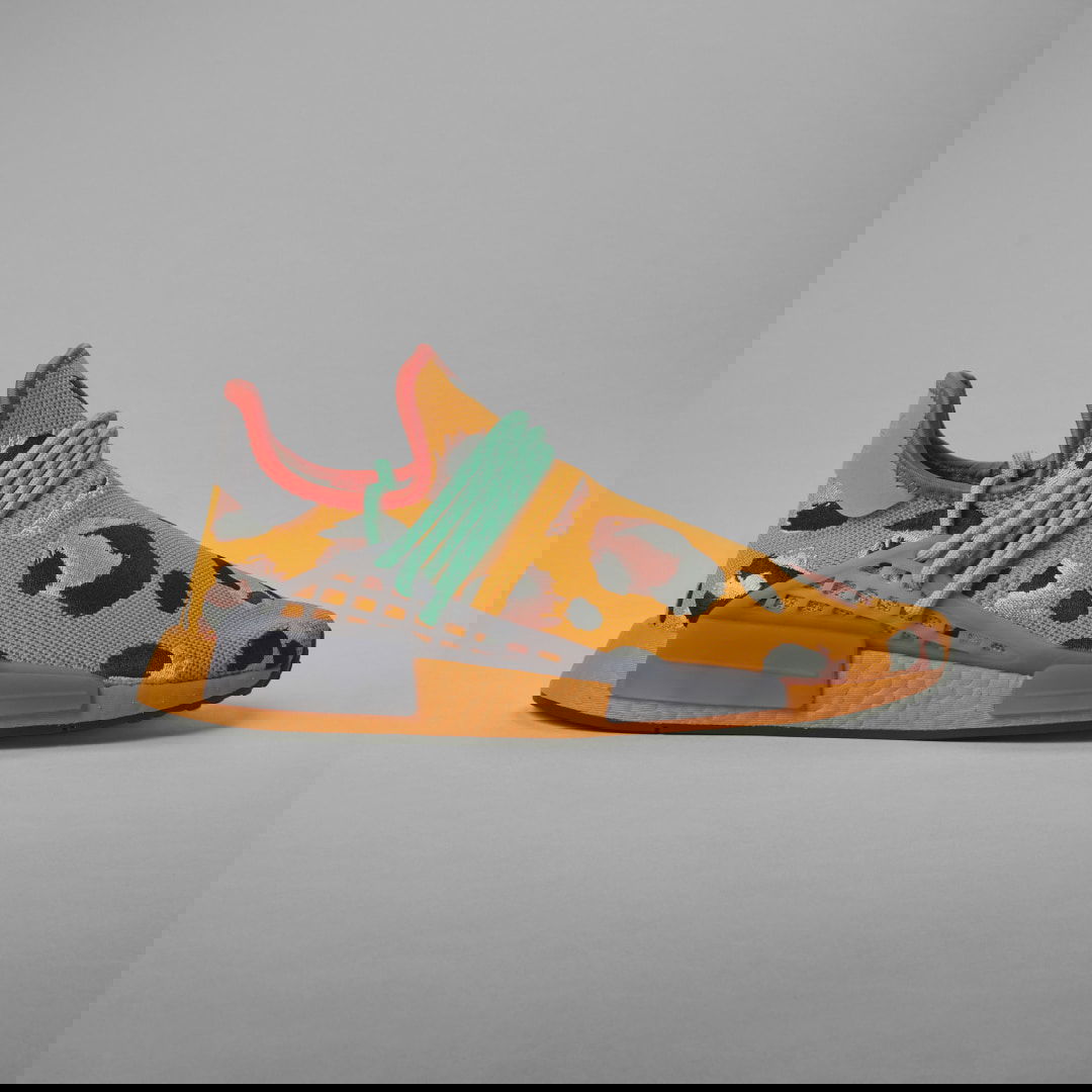 Sneakers og sko adidas Originals Pharrell Williams x NMD Hu "Fred Flintstone" Orange | GZ4439, 1