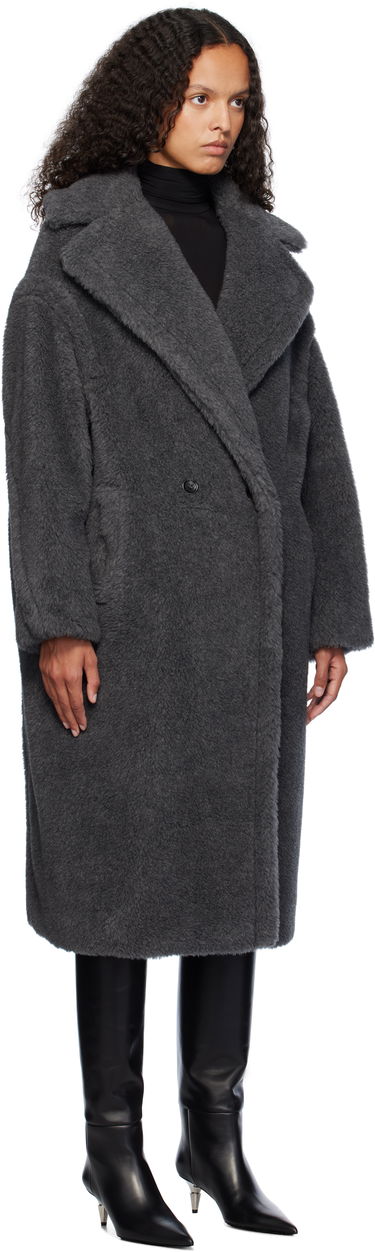 Frakker Max Mara Max Mara Teddy1 Faux-Fur Coat Grå | 2421016052600 MM10502, 1
