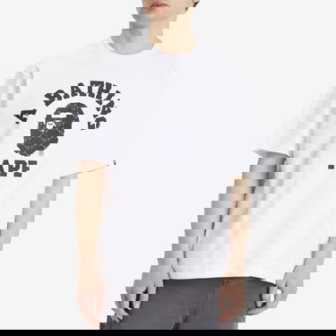 T-shirt BAPE Relaxed Fit Collegeonogram T-Shirt, Size Large Hvid | 001TEL301322M-WHT, 2