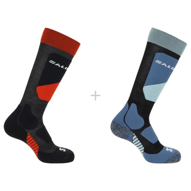Sokker Salomon Kids' 2-Pack Ski Socks Flerfarvet | LC2168700, 0