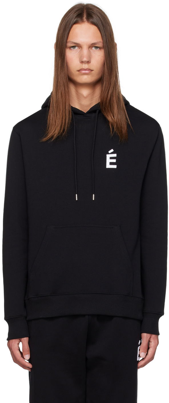 Sweatshirt Études Patch Logo Hoodie Sort | C00ME253A01599