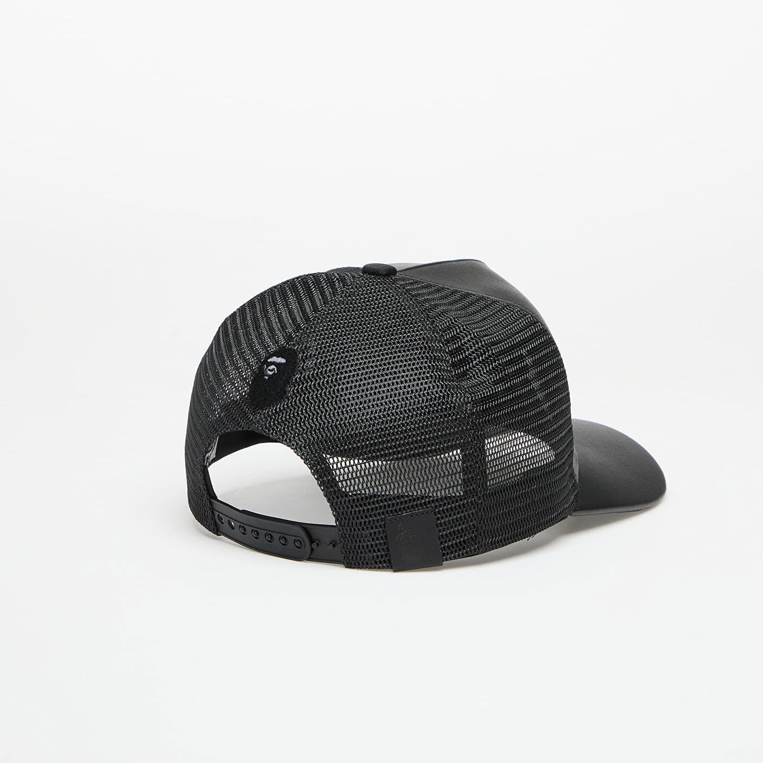 Kasket BAPE A BATHING APE Baseball Logo Mesh Cap Sort | 001CPL301002MBLK, 1