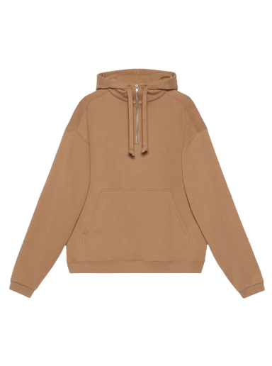 Sweatshirt Gucci Vintage Logo Half-Zip Hoodie Brun | 717424 XJE5N 2597