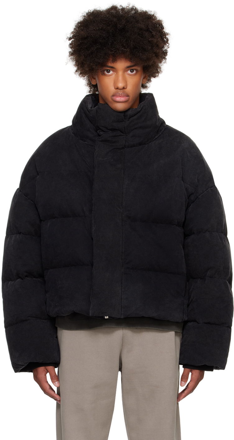 Puffer jakke Entire Studios Puffer Down Jacket Sort | ES2398IR