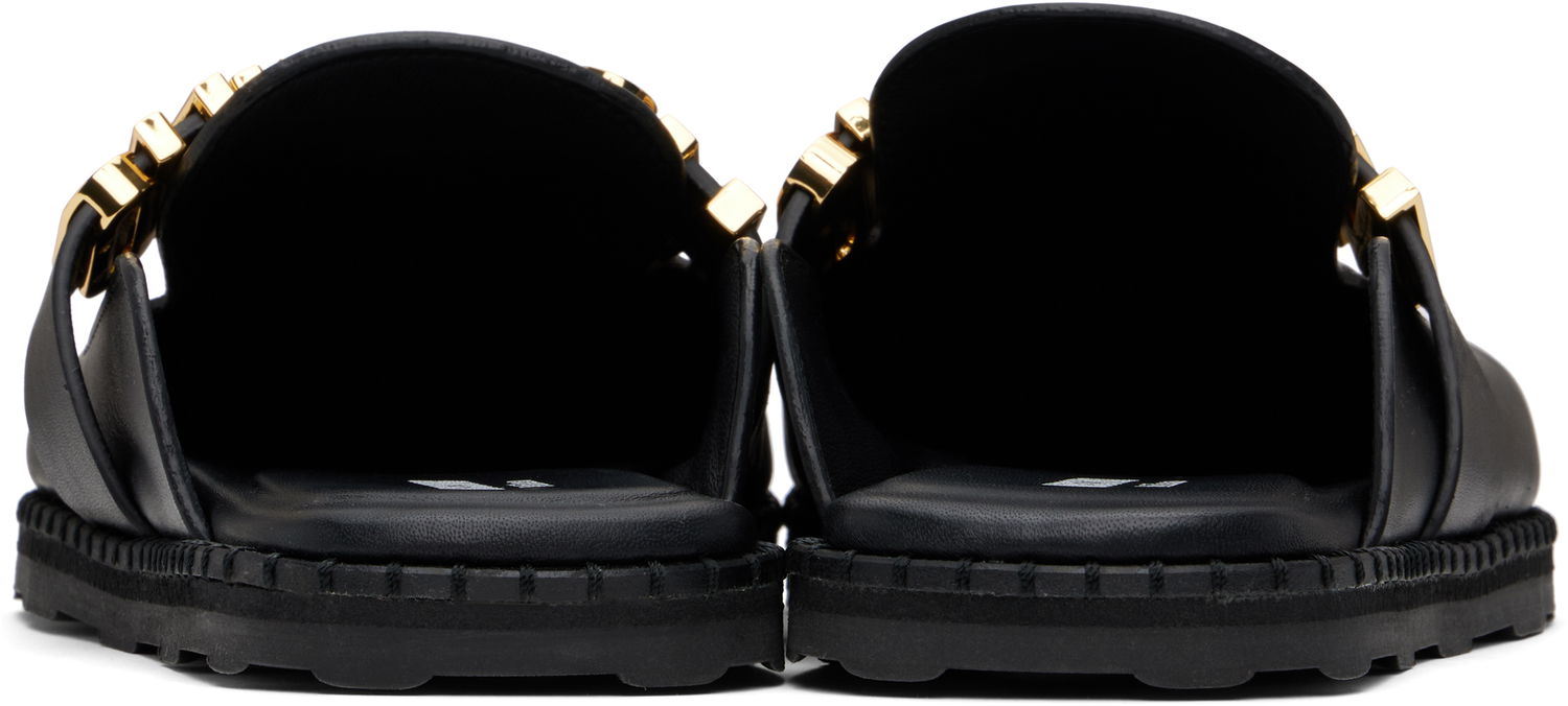Tøj Moschino Moschino Lettering Logo Slip-On Loafers Sort | MA10162G1M MF0 000, 1