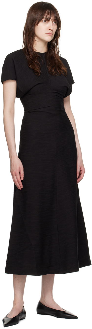 Kjole TOTEME TOTEME Slouch Waist Maxi Dress Sort | 243-WRD1103-FB0199, 3