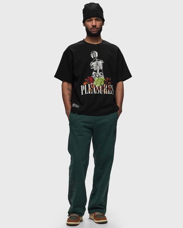 T-shirt Moose Knuckles X PLEASURES STATUE GRAPHIC TEE Sort | M33MT752PL-BLACK, 1