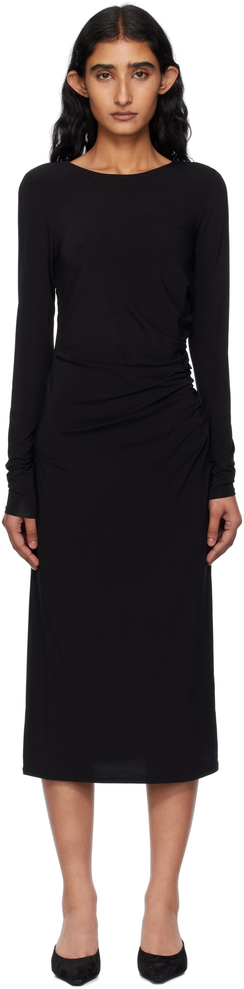 Kjole Max Mara Max Mara Zitto Midi Dress Sort | 2526626031600