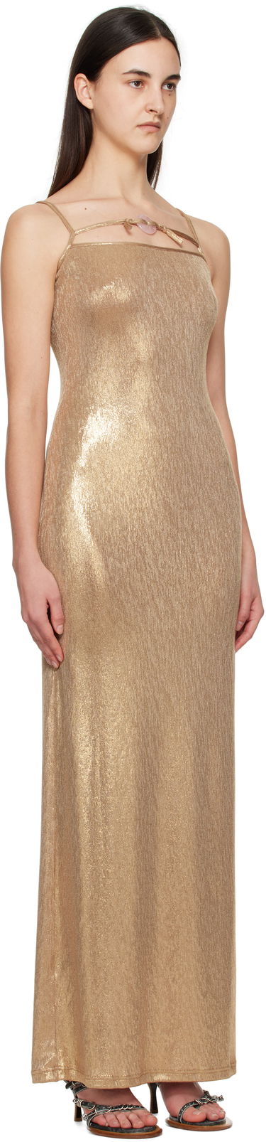 Kjole Ottolinger Ottolinger Charmed Maxi Dress Metalisk | 10550080601, 1