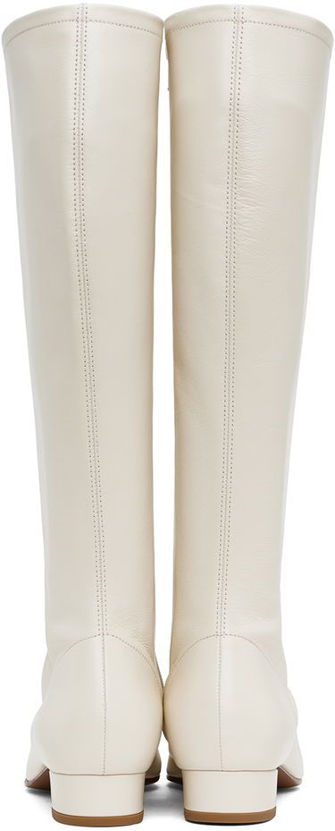 Sneakers og sko BY FAR Leather Knee-High Boots Hvid | 19FWEDIDFHL, 1