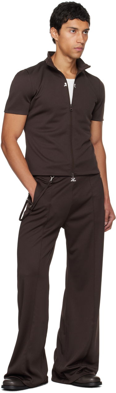 Bukser Courrèges Courrèges Flare Interlock Tracksuit Pants Brun | 325JPA426JS0250, 3