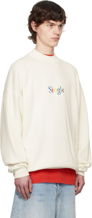 Sweater VETEMENTS Vetements 'Single' Sweater Hvid | UA66KN120W, 4