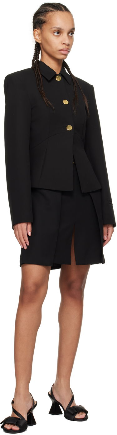Jakke GANNI GANNI Light Twill Suiting Blazer Sort | W0057, 3