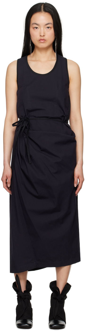 Kjole LEMAIRE Wrap Midi Dress Sort | DR1053 LF1253