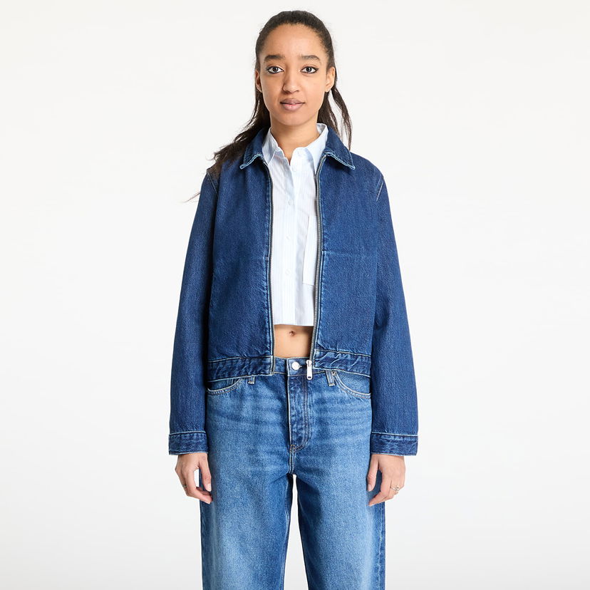 Jakke CALVIN KLEIN Calvin Klein Jeans Zip Denim Jacket Blå | J20J224545 1BJ