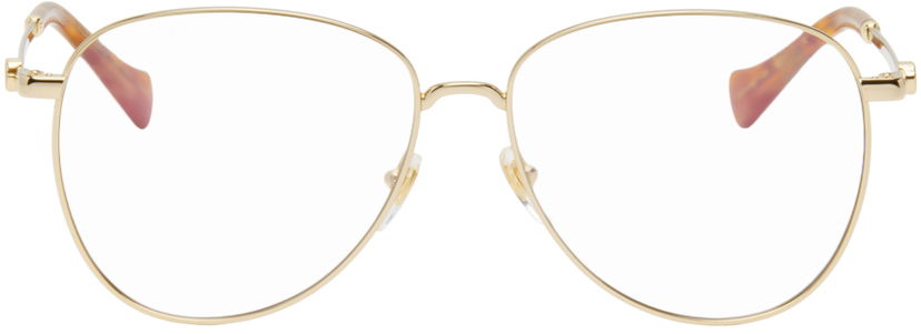 Tøj Gucci Aviator Glasses Beige | GG1419S-004