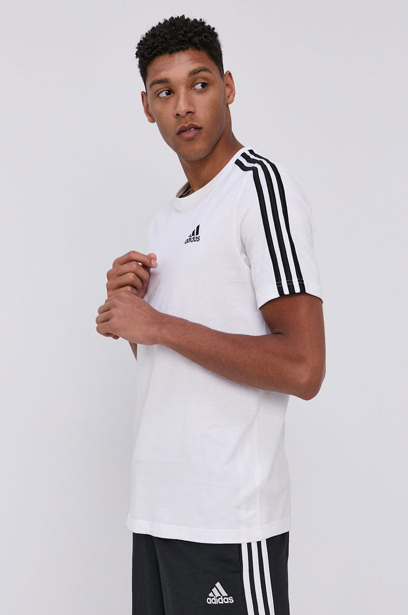 T-shirt adidas Originals 3-Stripes Logo Graphic T-Shirt Hvid | GL3733