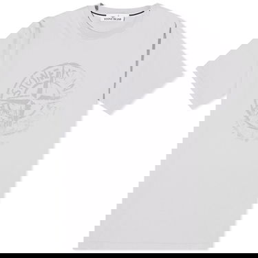T-shirt Stone Island Reflective One Badge Print T-Shirt Grå | 80152RC87-V0064, 0