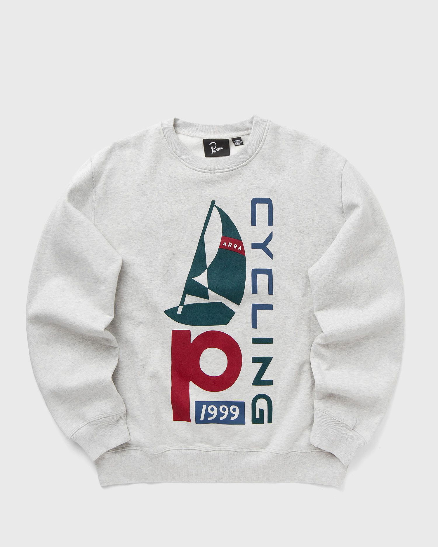 Sweatshirt By Parra Sail Bike Crew Neck Sweatshirt Grå | 54125, 0