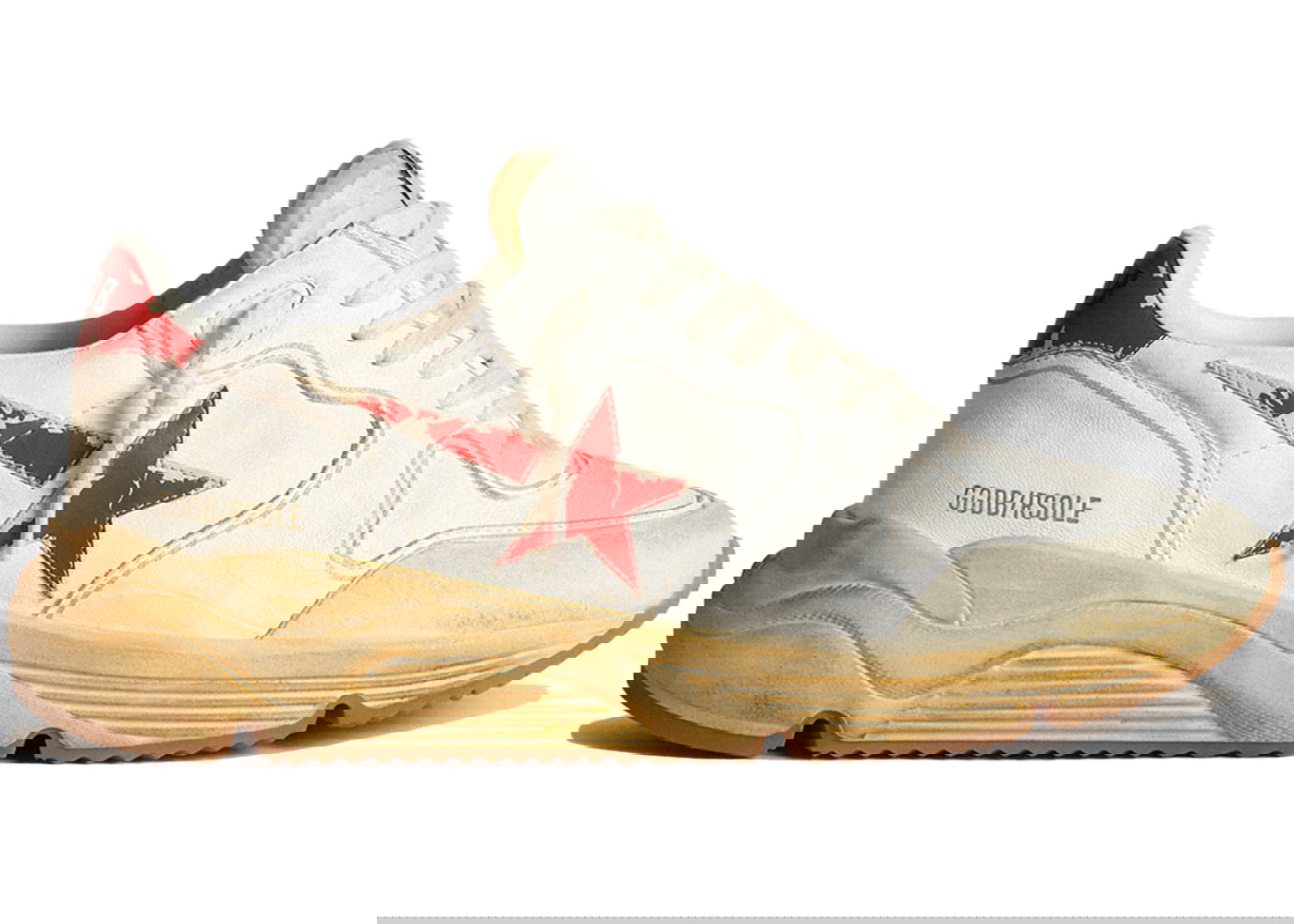 Sneakers og sko Golden Goose Running Sole White Red Hvid | GMF00126.F003460.10575, 0