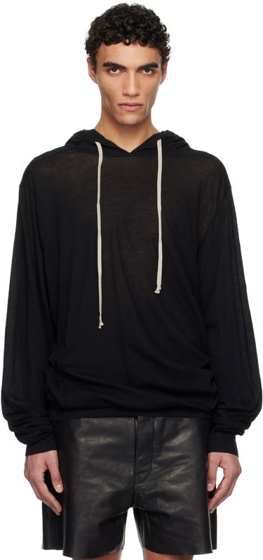 Sweatshirt Rick Owens Rick Owens Hollywood Unstable Cotton Hoodie Sort | RU01E5282 UC, 0