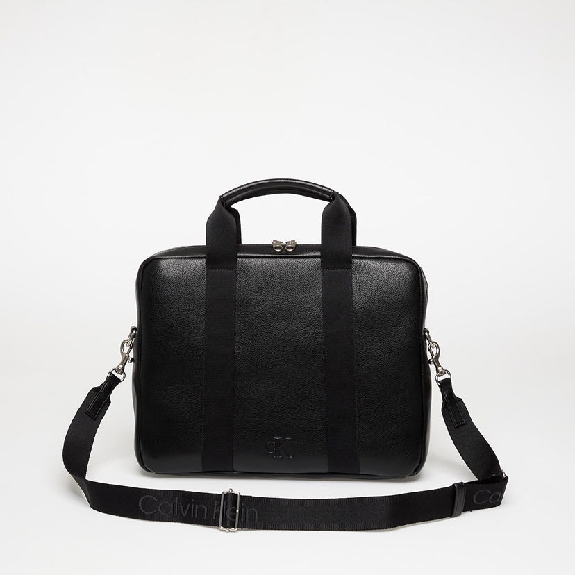 Skuldertaske CALVIN KLEIN Calvin Klein Webbing Strap Laptop Bag Sort | LV04D3272G UB1