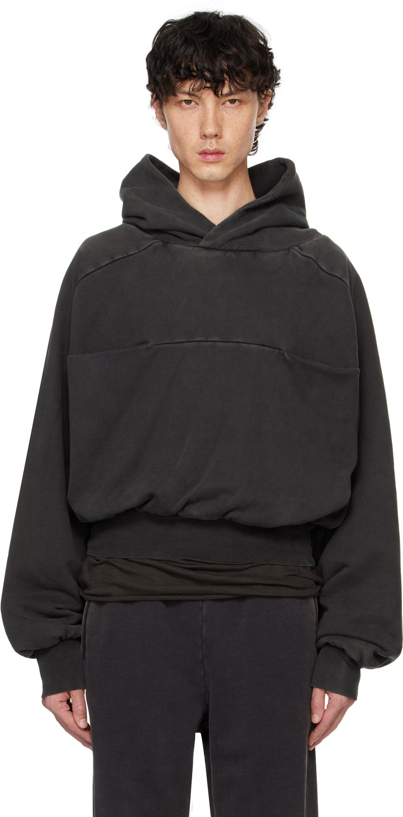 Sweatshirt Entire Studios Double Hoodie Sort | ES2367WB