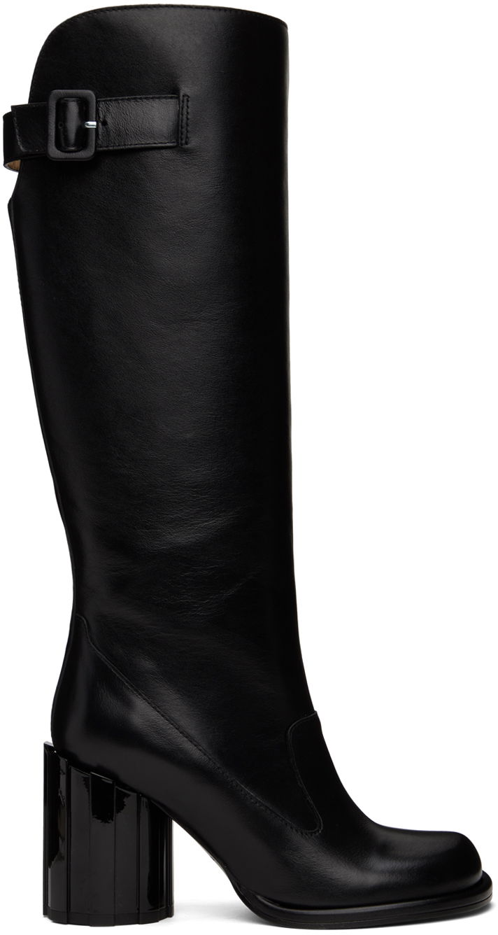 Tøj AMI AMI Paris Anatomical Toe Buckled Boots Sort | FSV607.AL0063, 0
