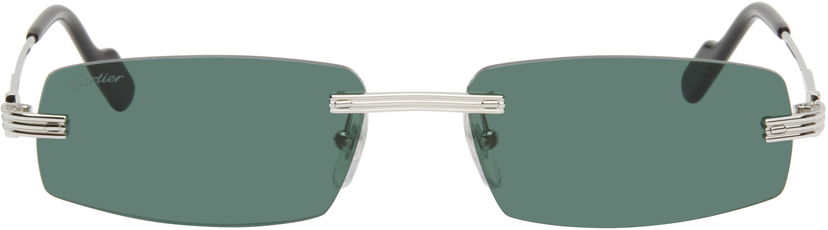 Solbriller Cartier Cartier 'Première de Cartier' Sunglasses Grøn | CT0535S-002